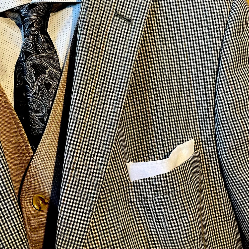 Black and Brown sports jacket size 48R